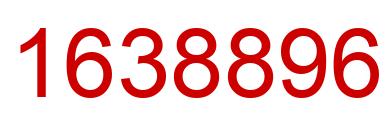 Number 1638896 red image