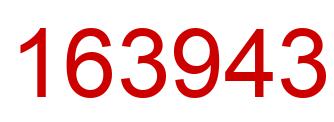 Number 163943 red image