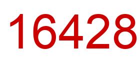 Number 16428 red image