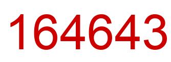 Número 164643 imagen rojo