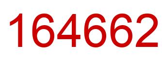 Number 164662 red image