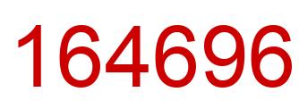 Number 164696 red image