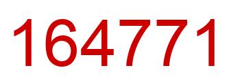 Número 164771 imagen rojo