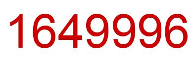 Number 1649996 red image