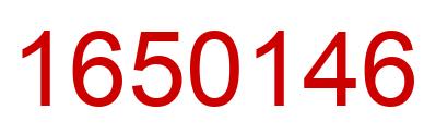 Number 1650146 red image