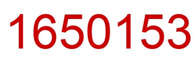 Number 1650153 red image