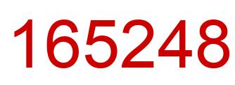 Number 165248 red image