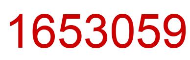 Número 1653059 imagen rojo