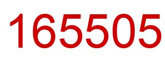 Number 165505 red image