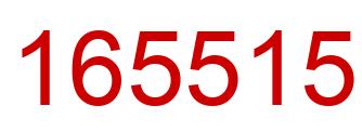 Number 165515 red image