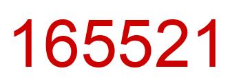 Number 165521 red image