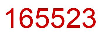 Número 165523 imagen rojo