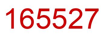 Number 165527 red image