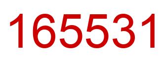 Number 165531 red image