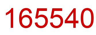 Number 165540 red image