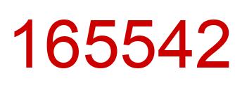 Number 165542 red image