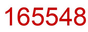 Number 165548 red image
