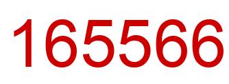 Number 165566 red image