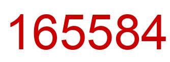 Number 165584 red image