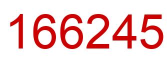 Number 166245 red image