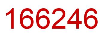 Number 166246 red image