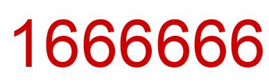 Número 1666666 imagen rojo