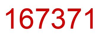 Number 167371 red image