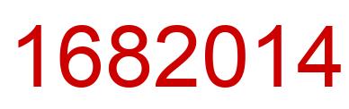 Number 1682014 red image