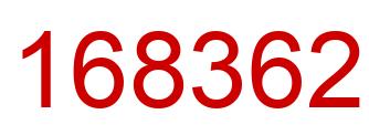 Number 168362 red image