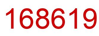 Number 168619 red image