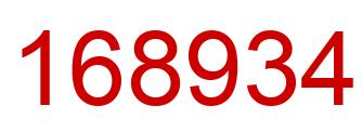 Número 168934 imagen rojo