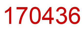 Number 170436 red image