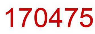 Número 170475 imagen rojo