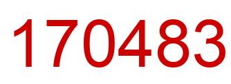 Número 170483 imagen rojo