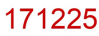 Number 171225 red image