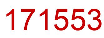 Number 171553 red image