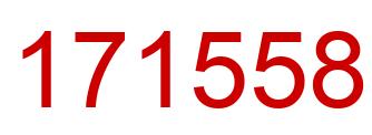 Number 171558 red image