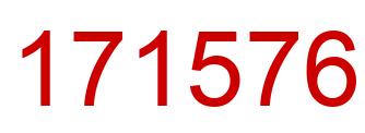 Number 171576 red image