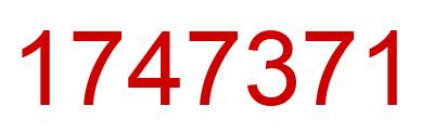 Número 1747371 imagen rojo