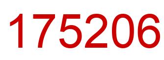 Number 175206 red image