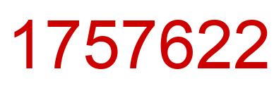 Número 1757622 imagen rojo