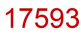 Number 17593 red image