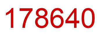 Number 178640 red image