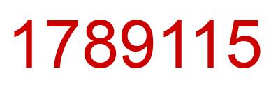 Number 1789115 red image