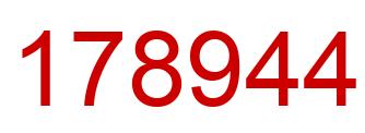 Number 178944 red image