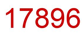 Number 17896 red image