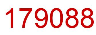 Number 179088 red image