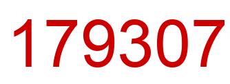 Número 179307 imagen rojo
