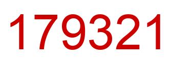 Number 179321 red image