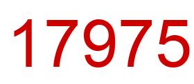 Número 17975 imagen rojo